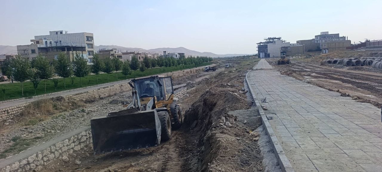 پیشرفت فاز چهارم پروژه ساحلی اشنویه با عملیات زیرسازی